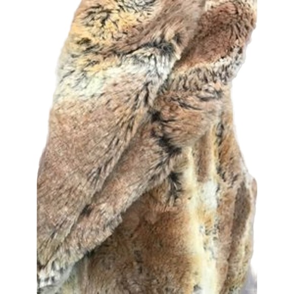 Alice + Olivia Beige and Brown Faux Fur Vest S P - Picture 4 of 7